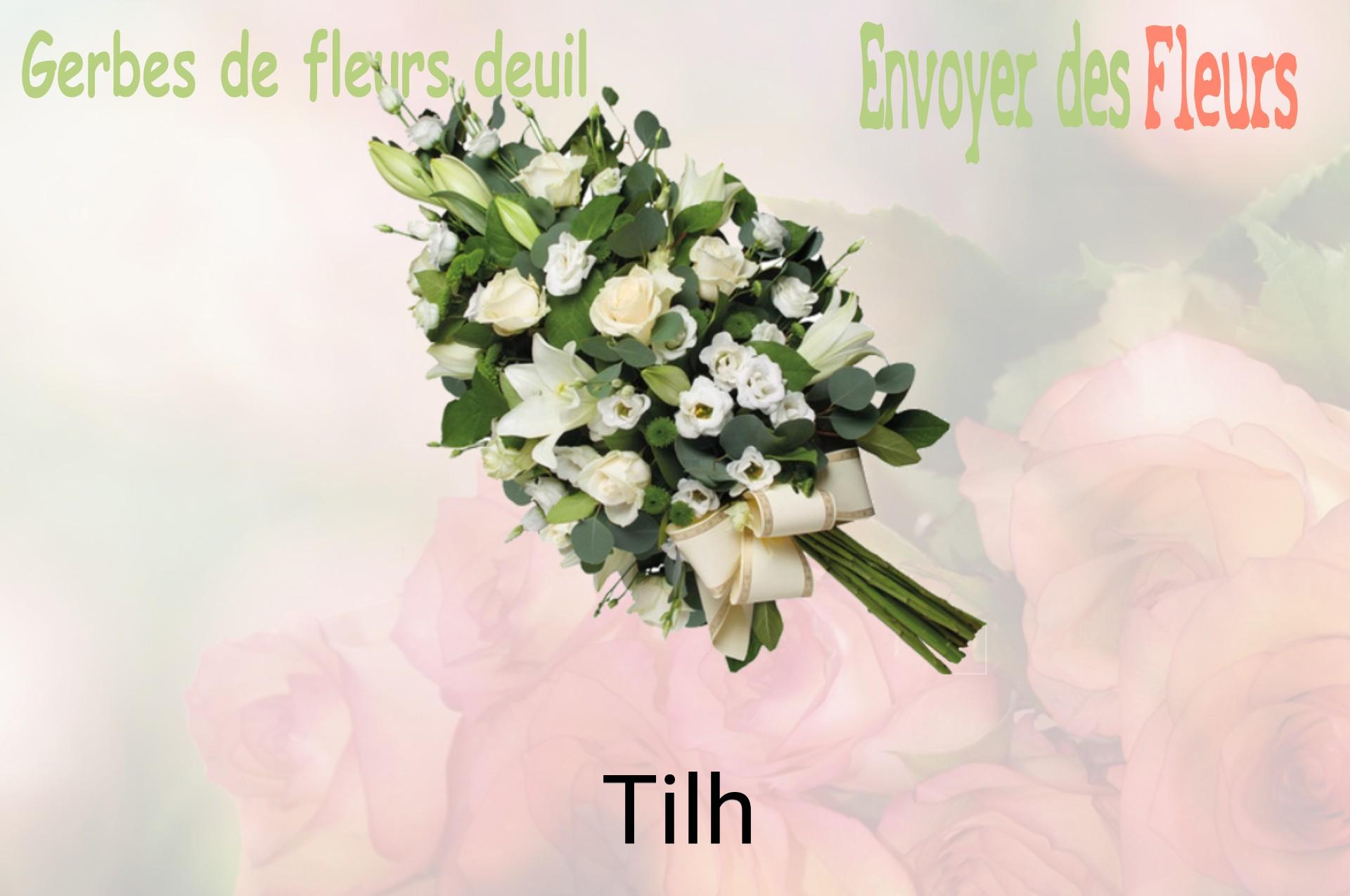 Gerbe de fleurs de deuil livrée à Tilh